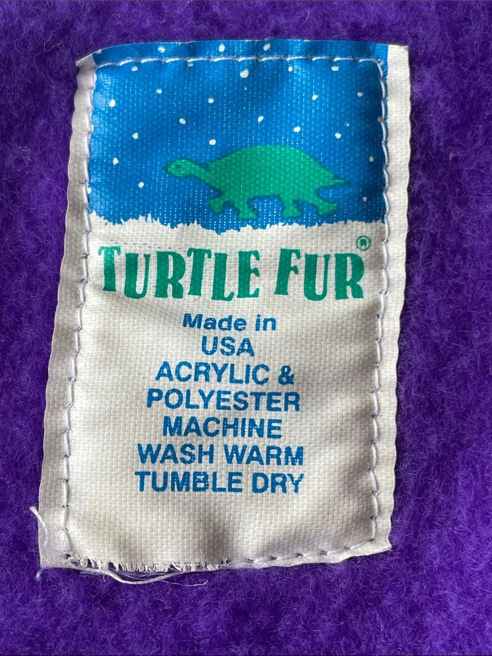 Vintage Turtle Fur Fun Print Fleece Headband